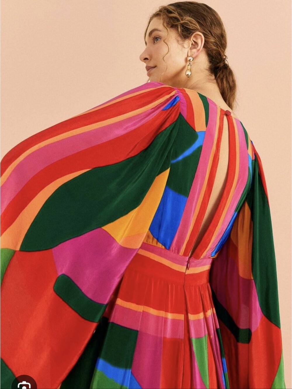 FARM Rio Colorful Leaves Maxi V-Neck Maxi Dress - Picture 2 of 9